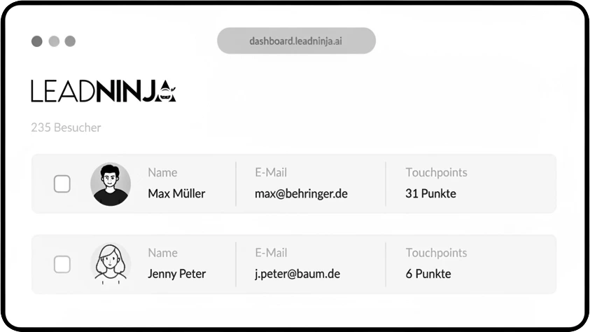LeadNinja Dashboard